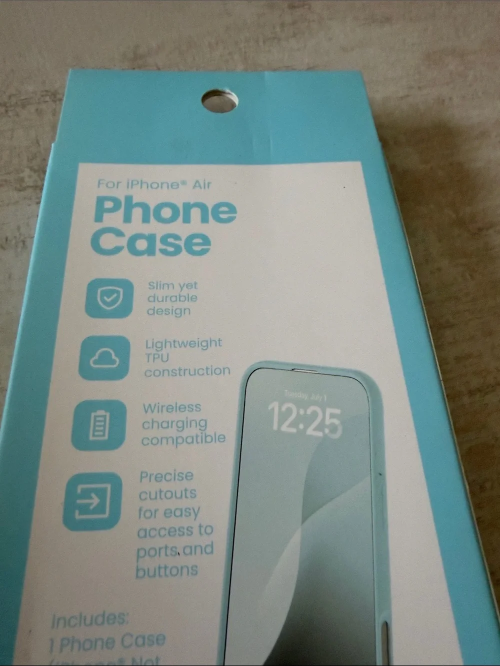 Blue Phone Case for iPhone Air - Protective Silicone Cover